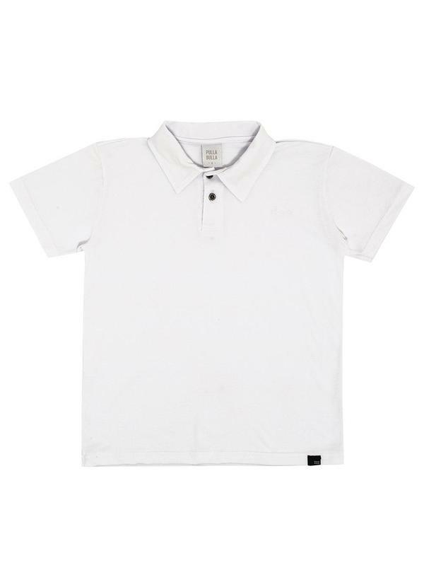 Polo Piquet com Elastano Branco