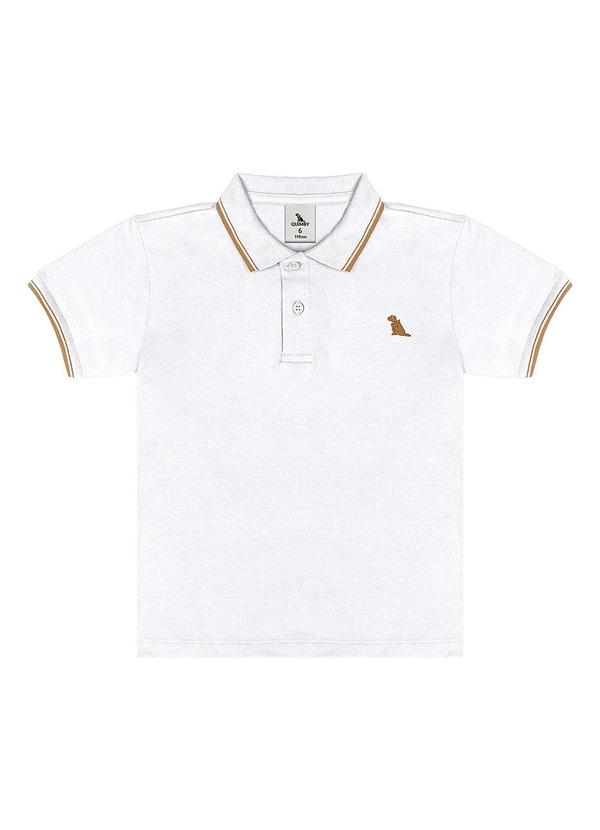 Polo Piquet com Elastano Branco