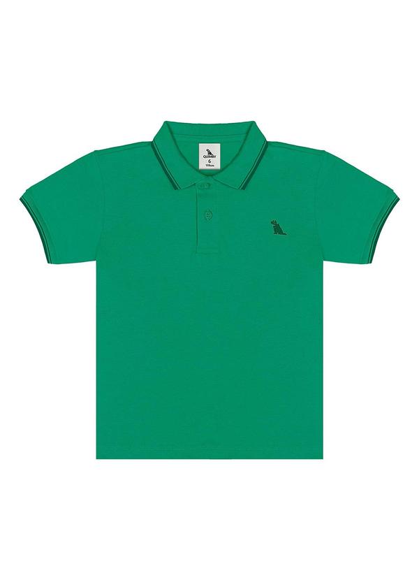 Polo Piquet com Elastano Verde