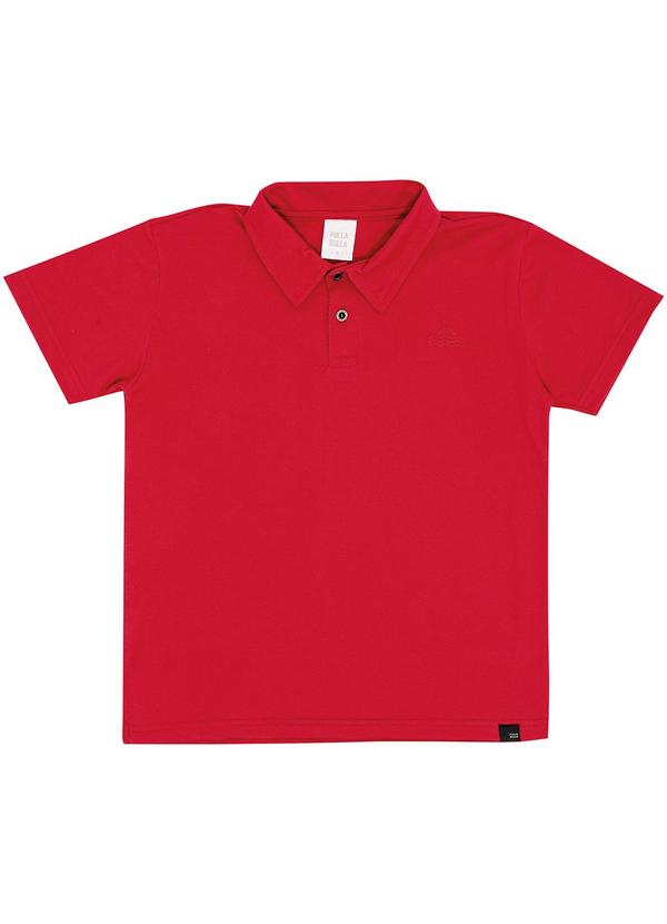 Polo Piquet com Elastano Vermelho