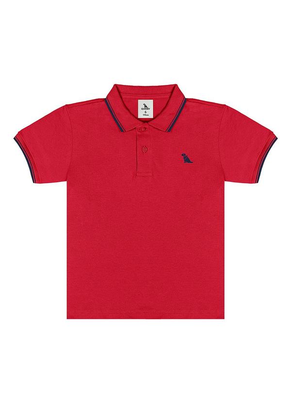 Polo Piquet com Elastano Vermelho