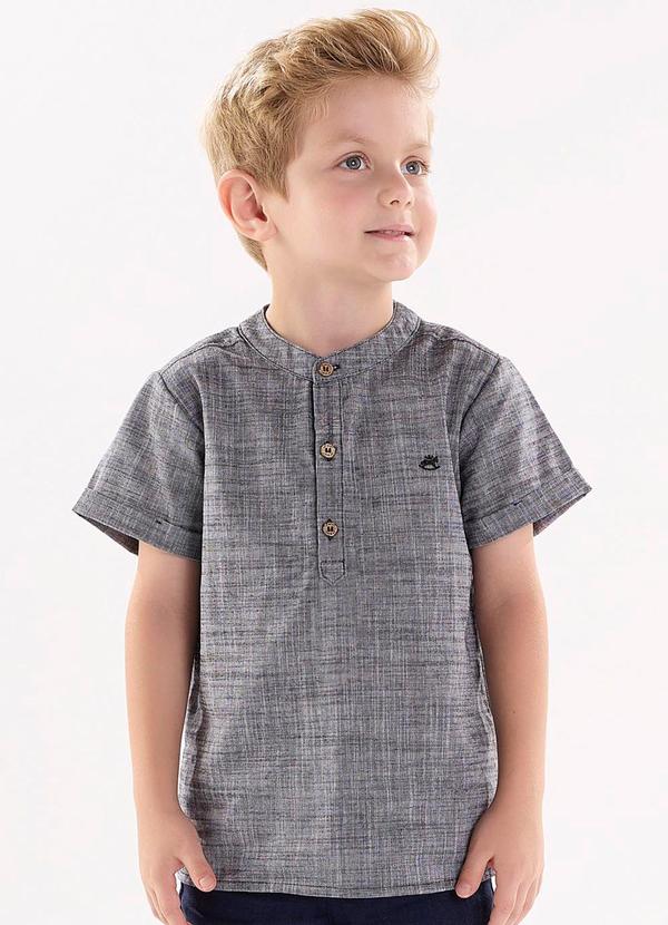 Vista 2 Bata Infantil para Menino Preto Up Baby Up Baby