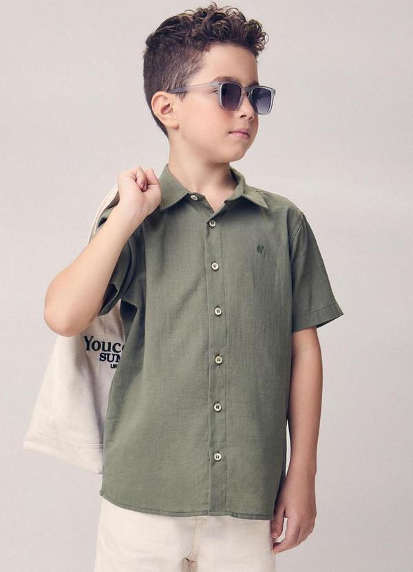Camisa Casual Flamê Verde