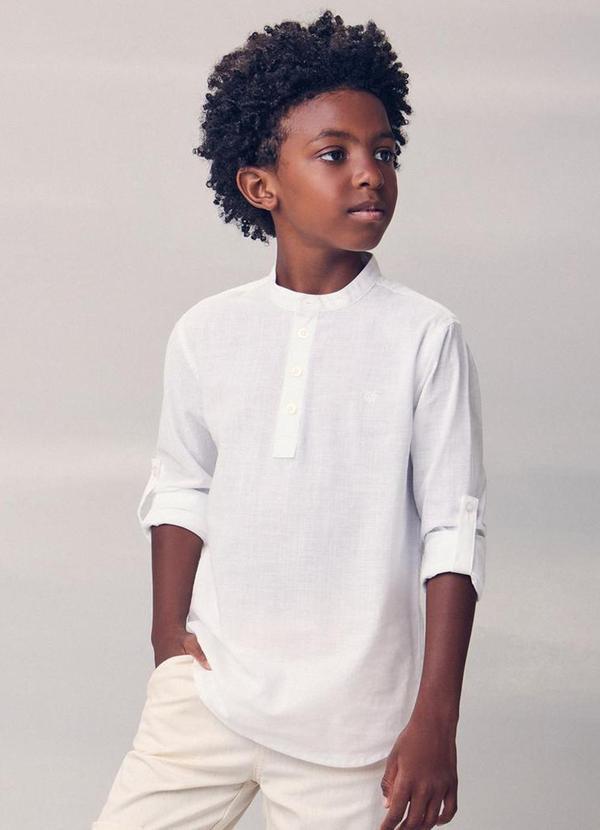 Camisa com Martingale Branco