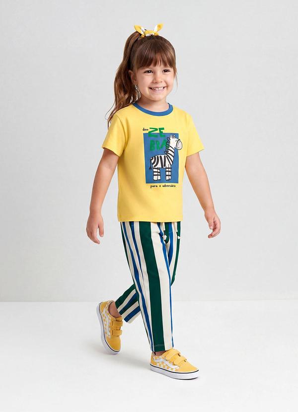 Camisa Oversized Unissex Algodão Três e Já Amarelo