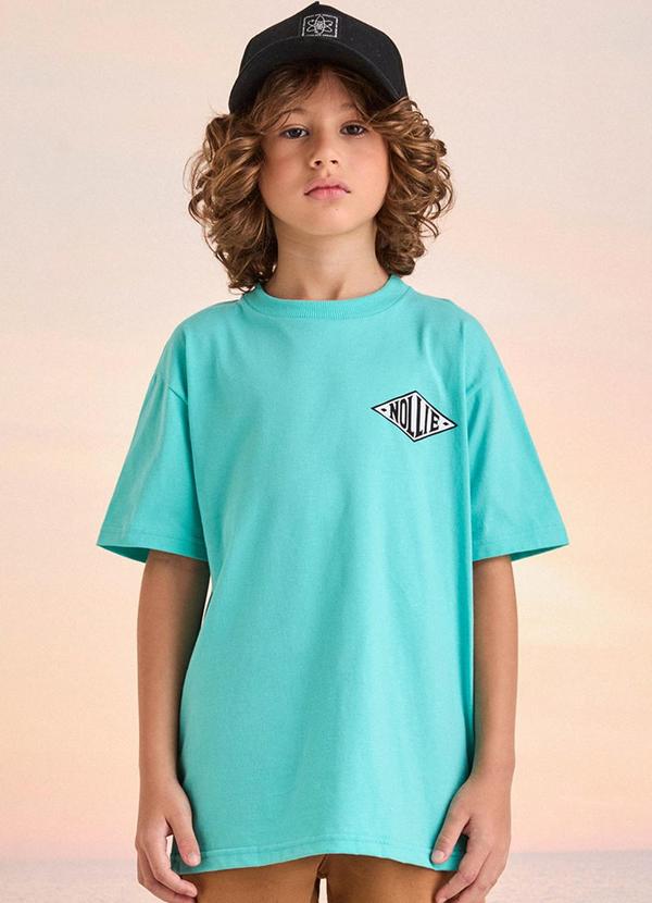Vista 2 Camiseta Acqua Estampa Nollie Verde Youccie Youccie
