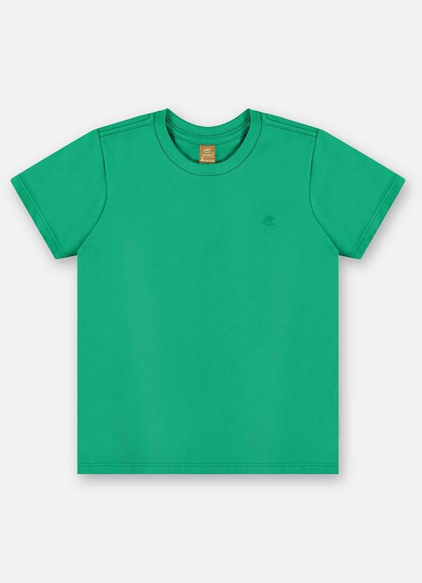 Camiseta Algodão Infantil Masculina Verde