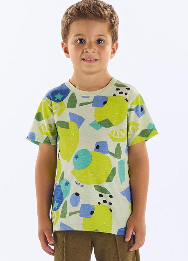 Camiseta Algodão Infantil Verde