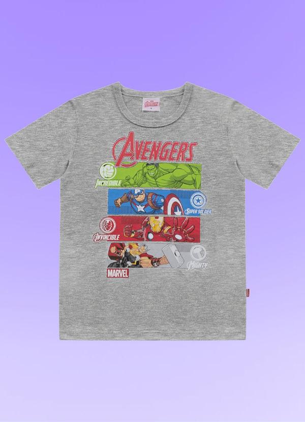 Camiseta Avengers Cinza