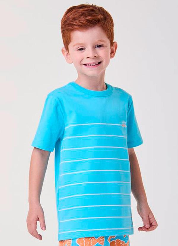 Camiseta Azul Turquesa In Mare Azul