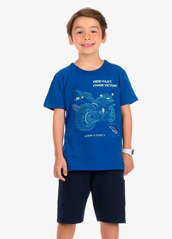 Vista 2 Camiseta Azul Colcci Colcci