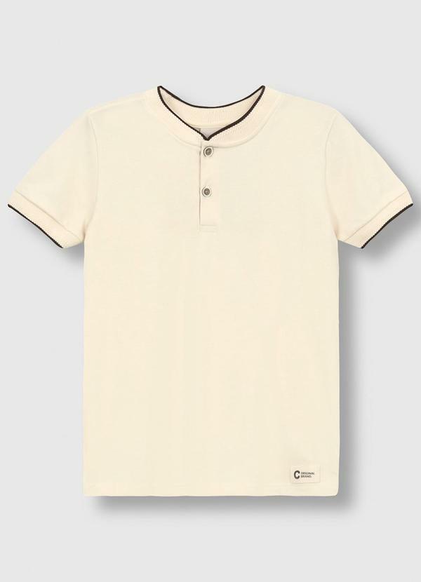 Camiseta Básica em Piquet Branco