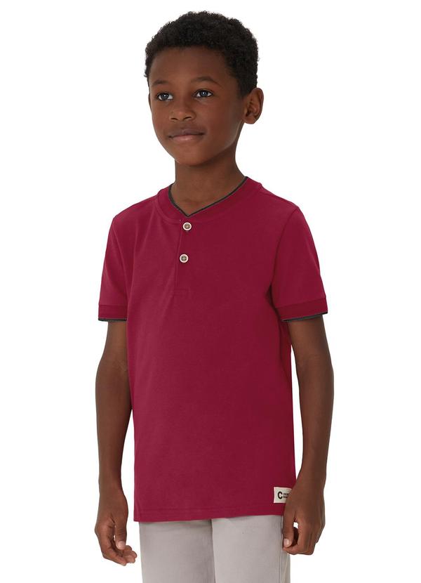 Camiseta Básica em Piquet Vermelho