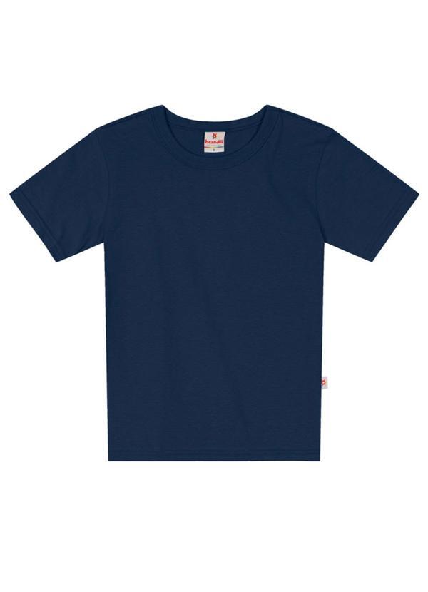 Camiseta Básica Menino em Malha Azul
