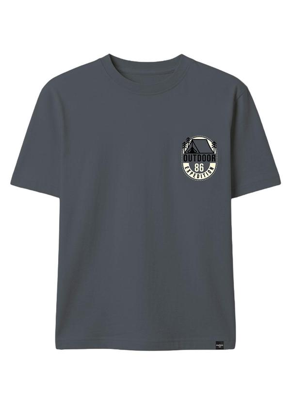 Camiseta Básica Outdoor Expedition Cinza Grafite