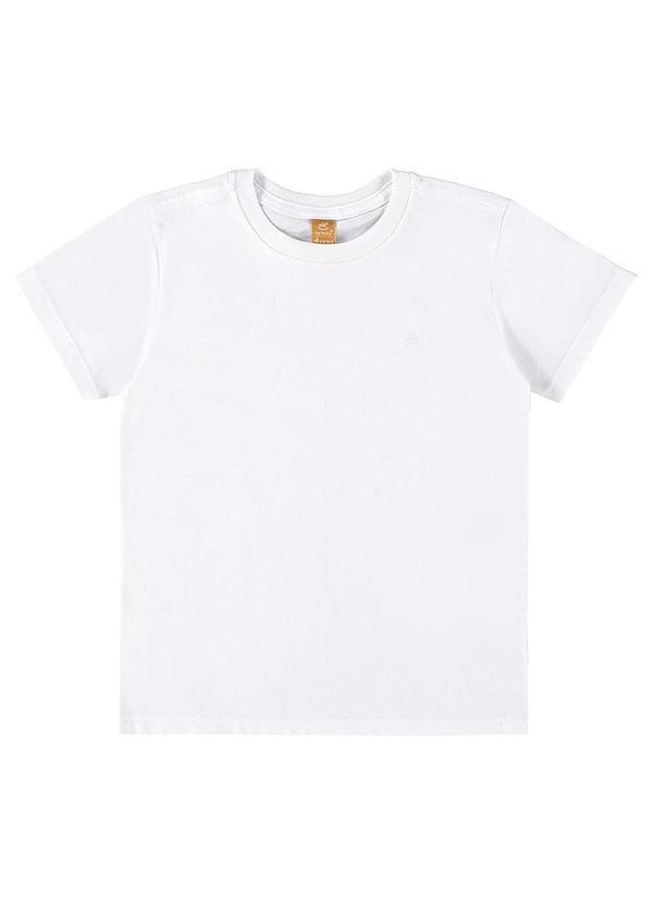 Camiseta Básica para Menino Branco