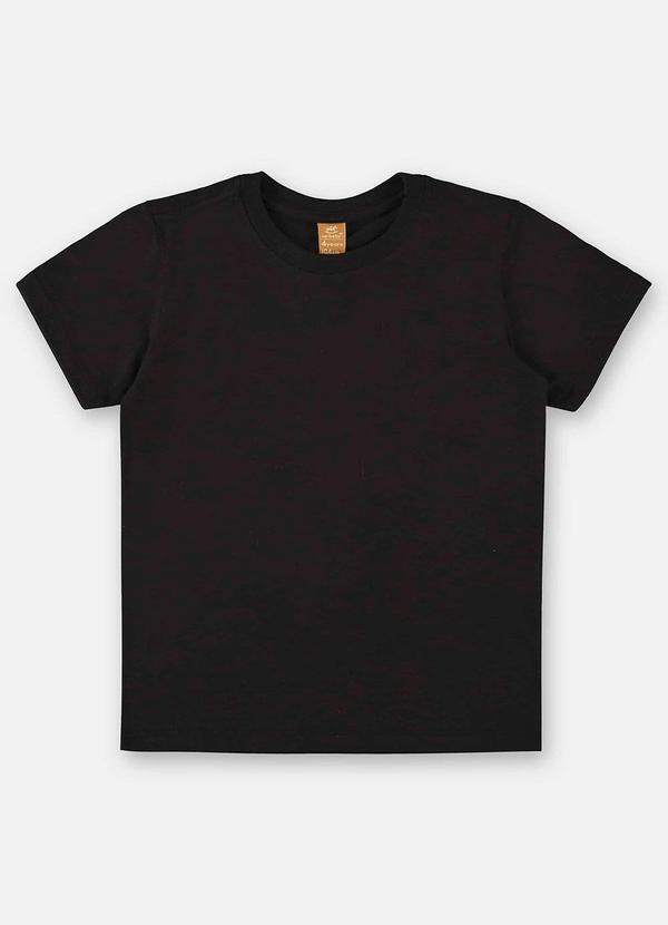 Camiseta Básica para Menino Preto