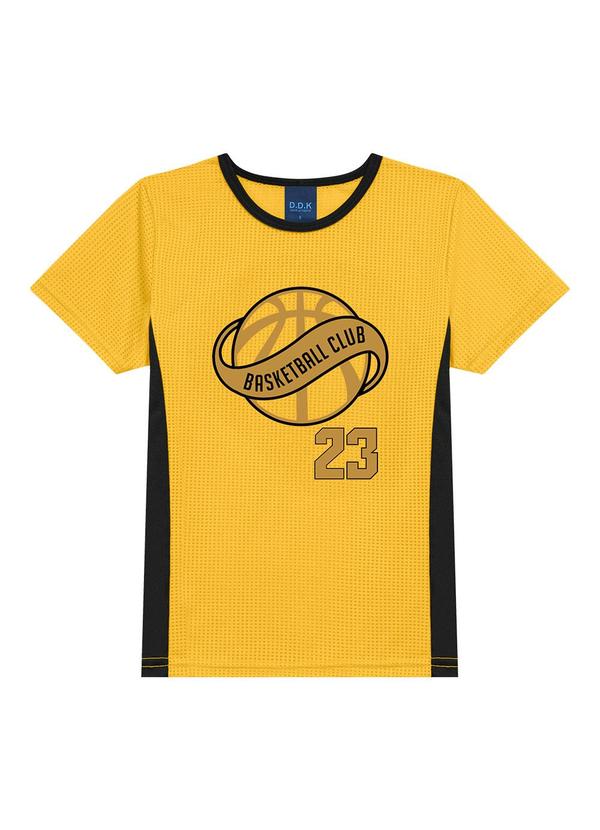 Camiseta Bebê Brkln Basketball Club 23 Amarelo