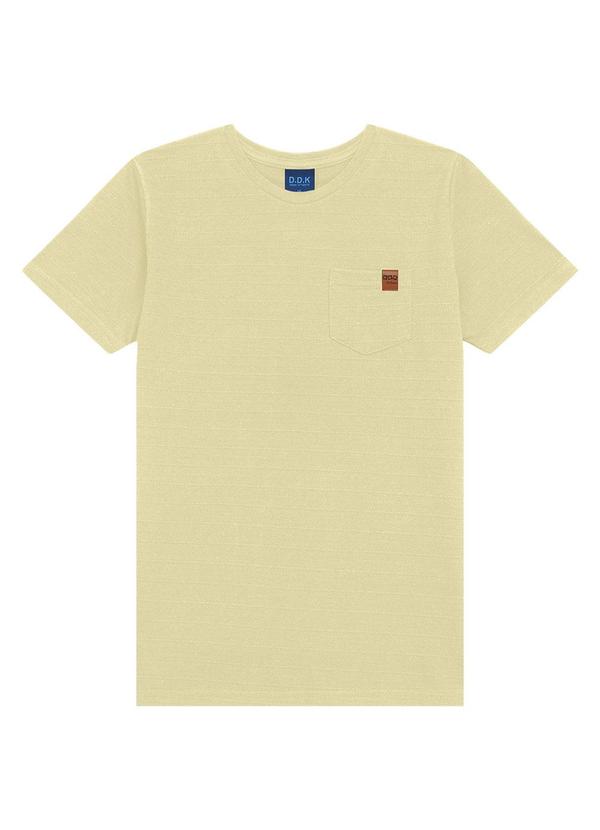 Camiseta Bebê com Bolso e Etiqueta Marrom