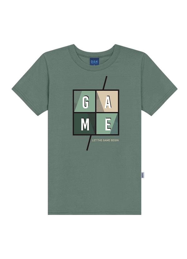 Camiseta Bebê Estampa Game Verde
