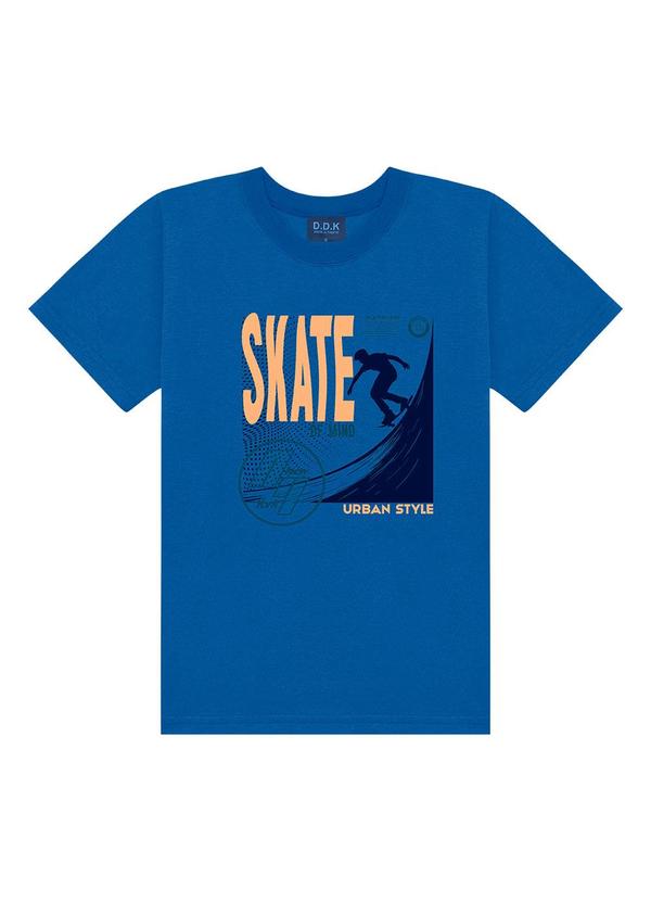 Camiseta Bebê Estampa Skate Of Mind Azul