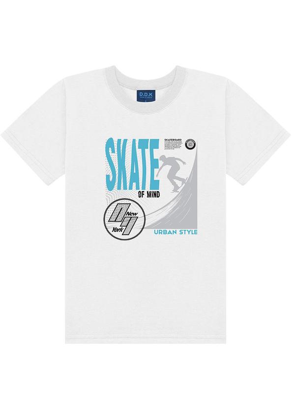 Camiseta Bebê Estampa Skate Of Mind Branco