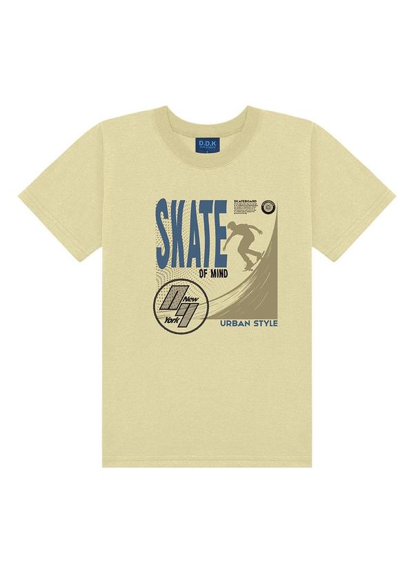Camiseta Bebê Estampa Skate Of Mind Marrom