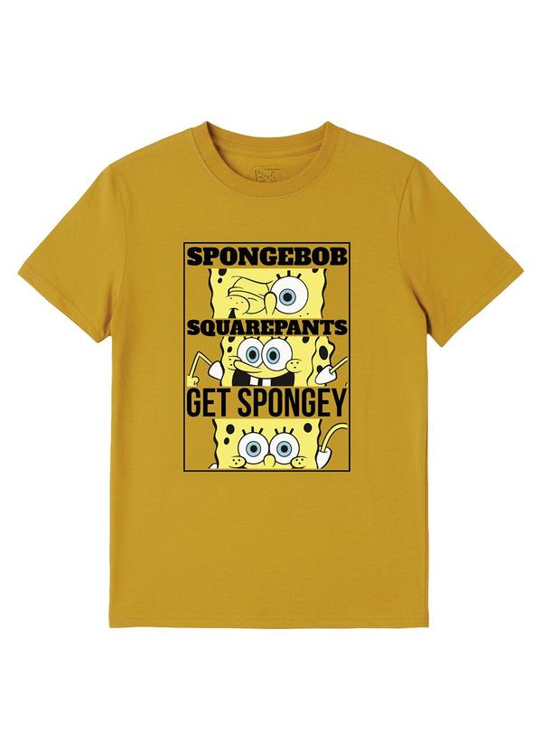 Camiseta Bob Esponja Get Spongey® Amarelo