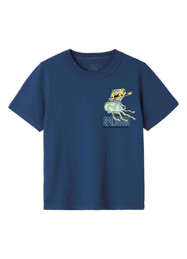 Camiseta Bob Esponja Jellyfishing® Azul Escuro