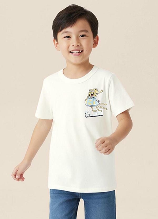 Camiseta Bob Esponja Jellyfishing® Off White