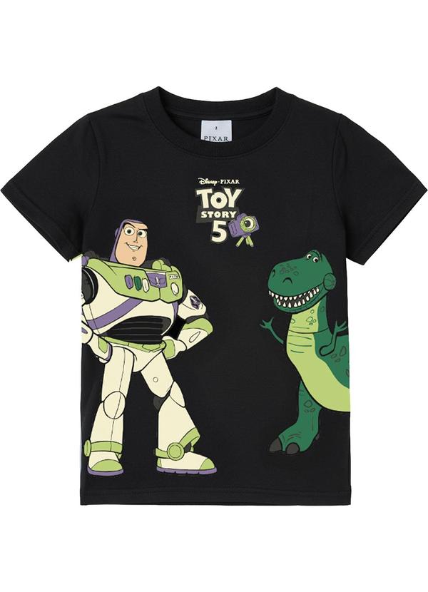 Camiseta Buzz Lightyear & Rex Disney Preto