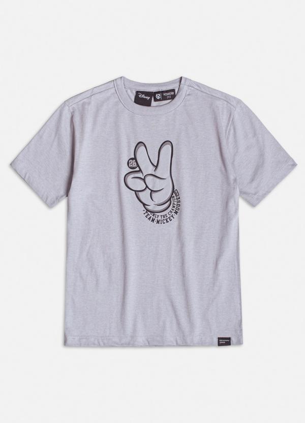 Vista 2 Camiseta Cinza do Mickey Mouse Cinza Youccie Youccie