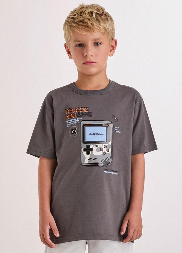 Camiseta Cinza Gamer Cinza