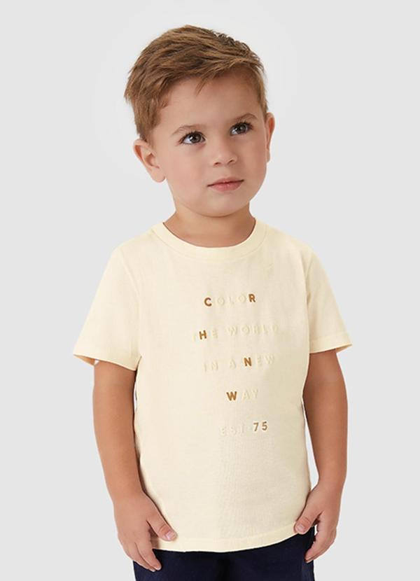 Camiseta Color The World In a New Way Areia