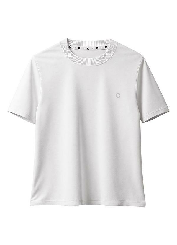 Camiseta com Bordado em Pima Branco