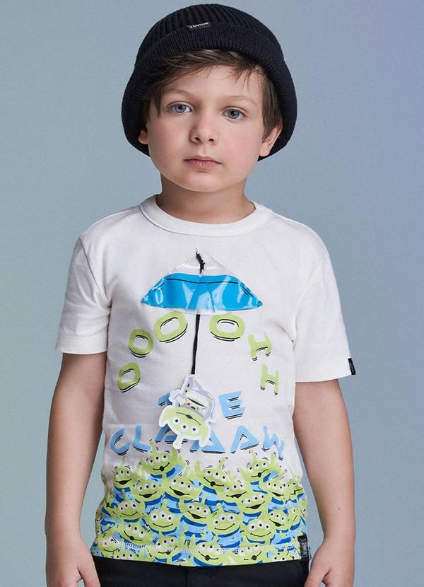 Camiseta com Estampa Toy Story Off White