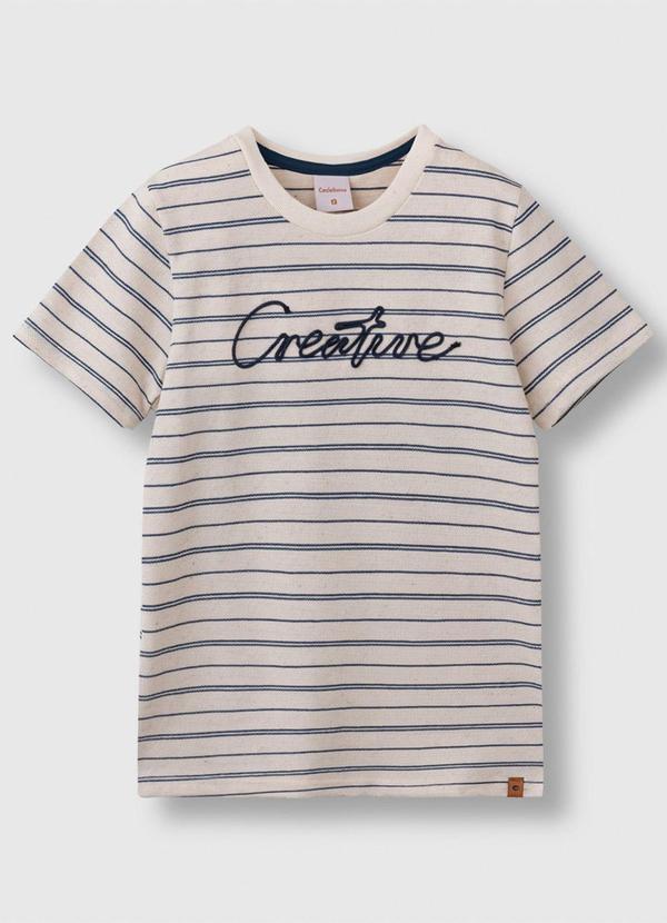 Camiseta Creative Piquet Linho Branco