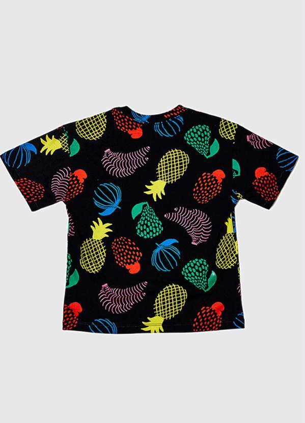 Camiseta de Menino Malh Popfruit Preto