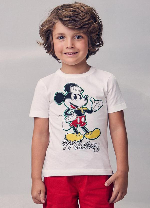 Camiseta do Mickey Marinheiro Branco