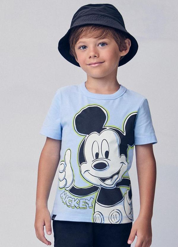 Vista 2 Camiseta do Mickey Mouse Azul Youccie Youccie