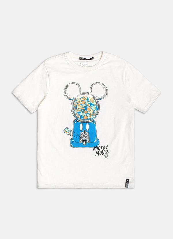Vista 2 Camiseta do Mickey Mouse Branco Youccie Youccie