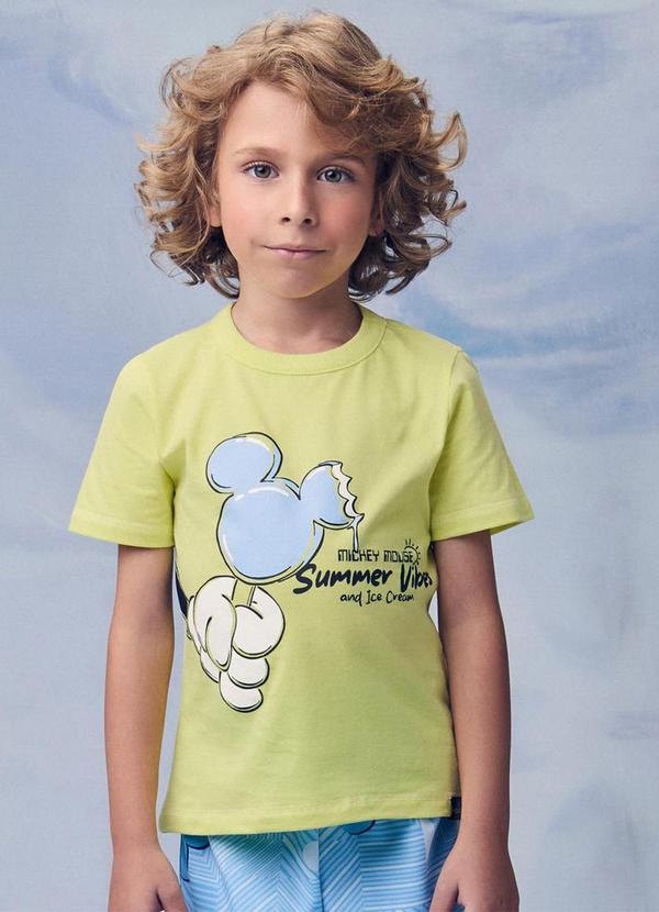 Vista 2 Camiseta do Mickey Mouse Verde Youccie Youccie