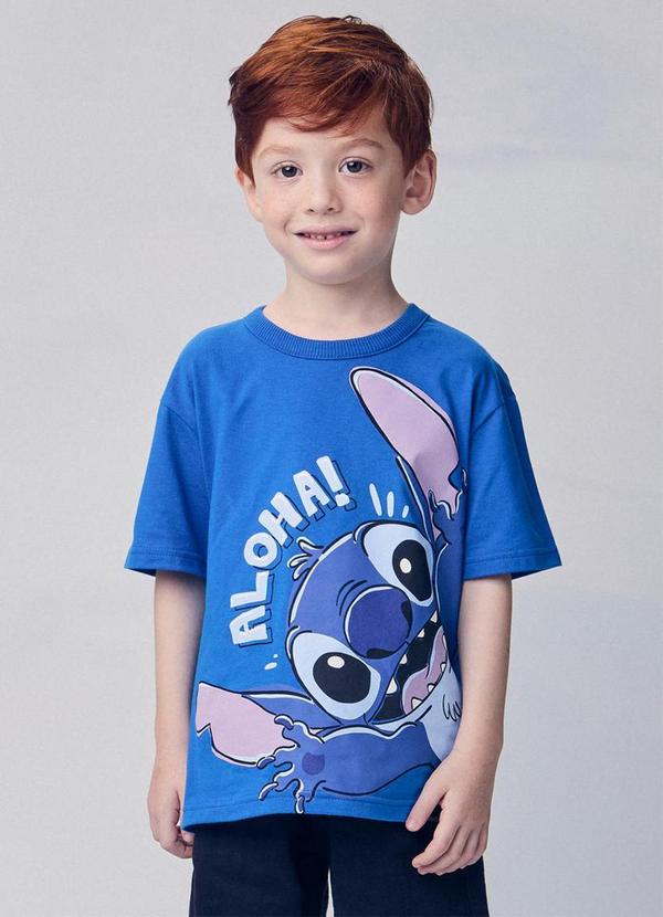 Camiseta do Stitch Azul