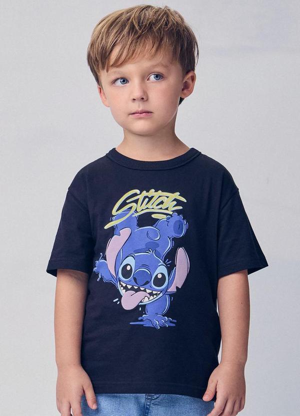 Camiseta do Stitch Preto