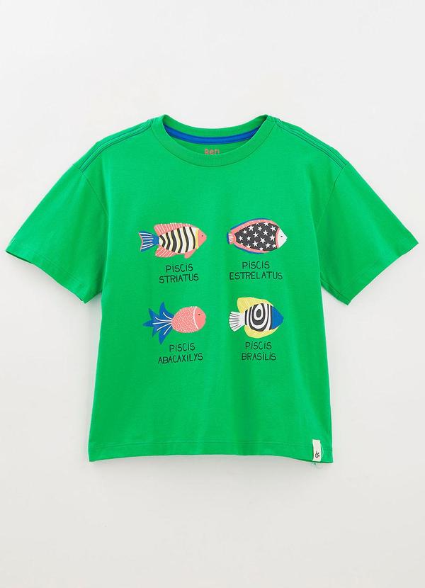 Camiseta em Malha Verde