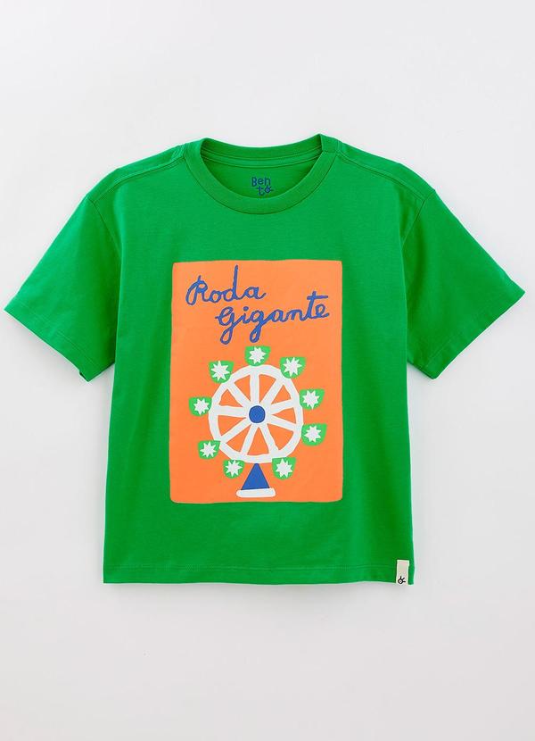 Camiseta em Malha Verde