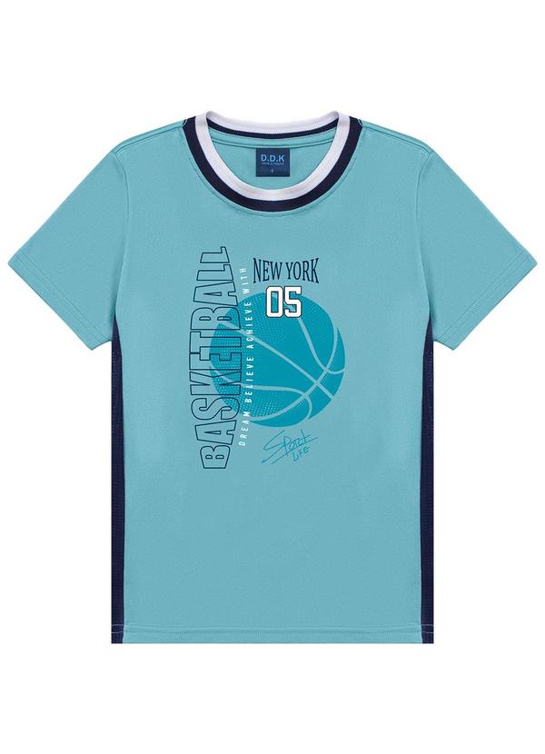 Camiseta Estampa Basketball New York 05 Rosa