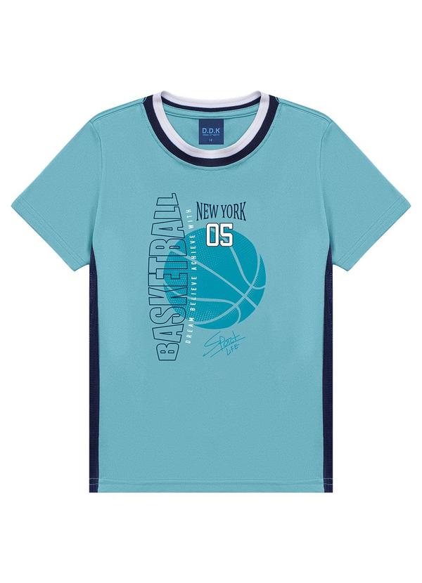 Camiseta Estampa Basketball New York 05 Rosa