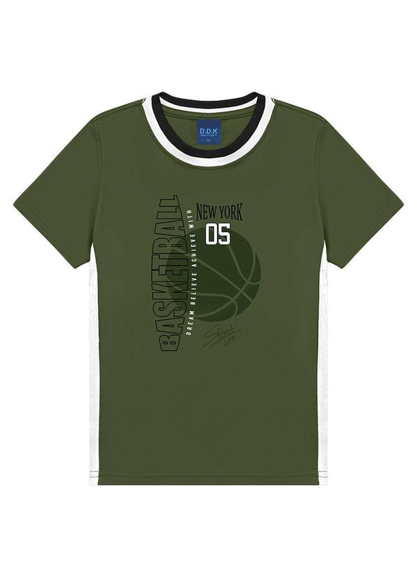 Camiseta Estampa Basketball New York 05 Verde