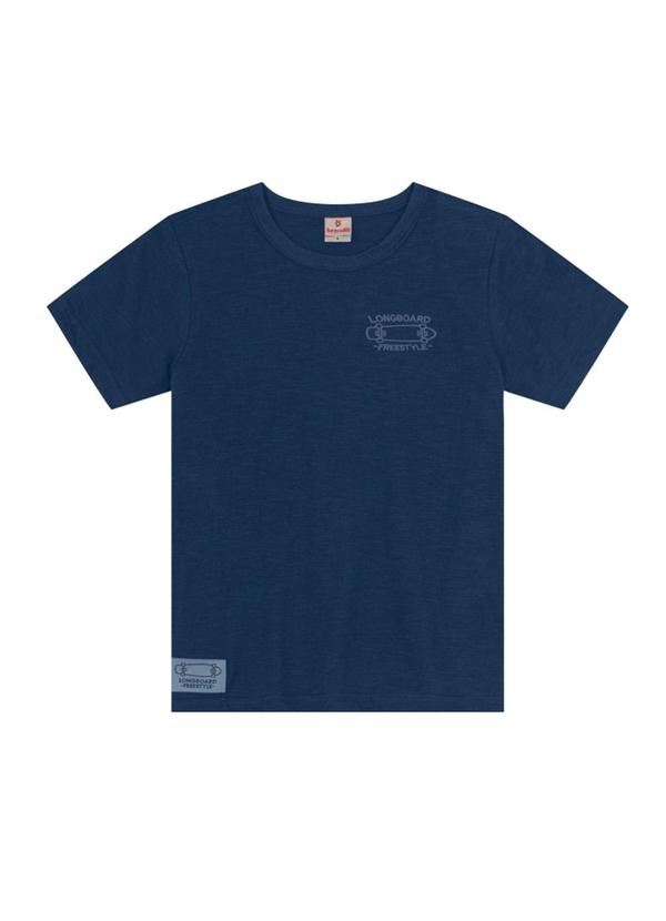 Vista 2 Camiseta Flamê Infantil Menino de Skate Azul Brandili Brandili